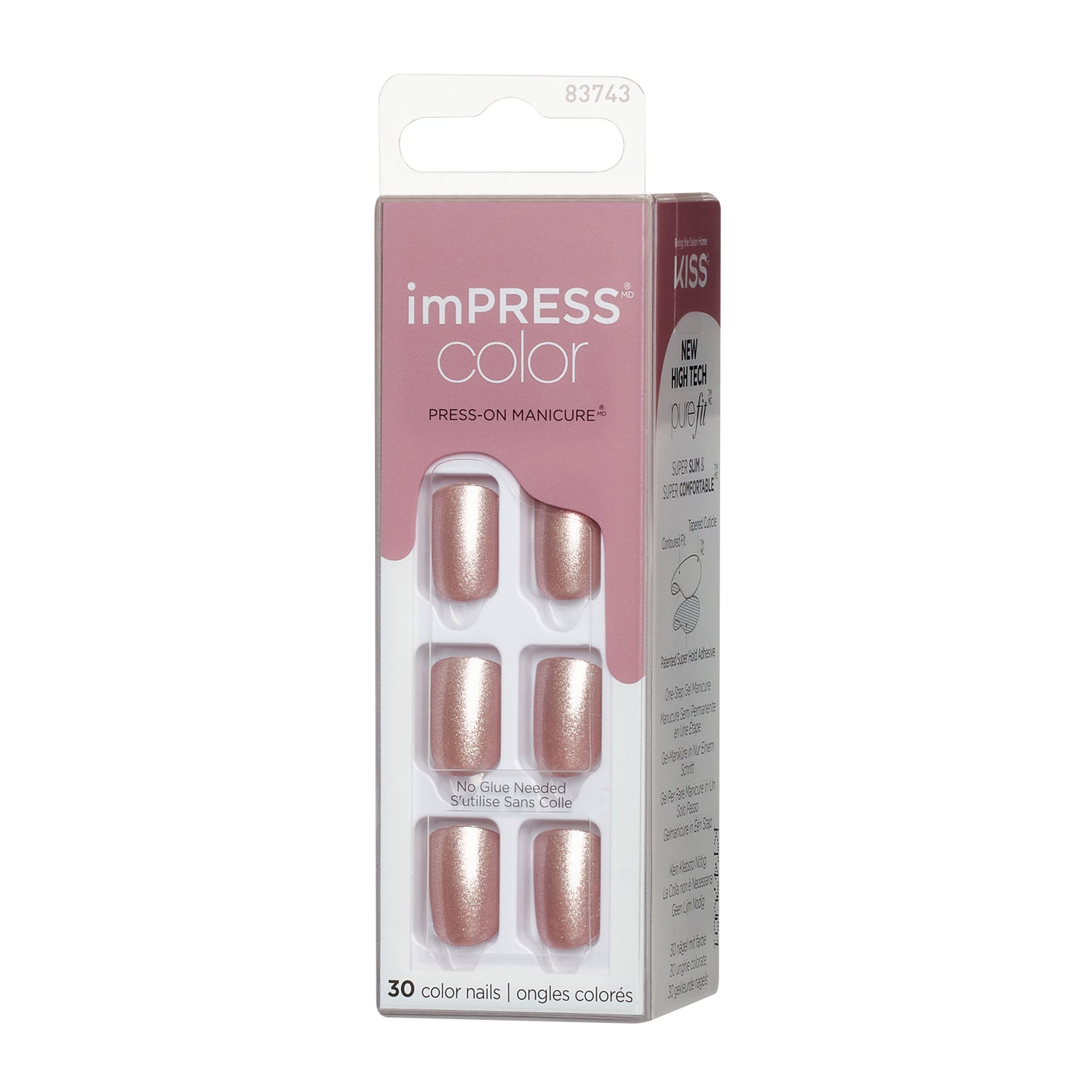 imPRESS Color Press-On Manicure - Champagne Pink